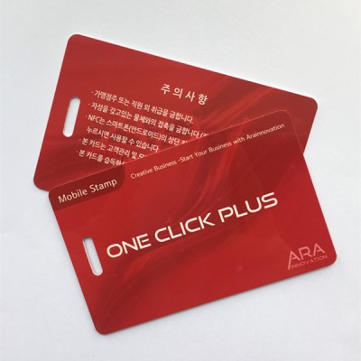 2 型印刷 Ntag213 プラスチック NFC スタッフ カード