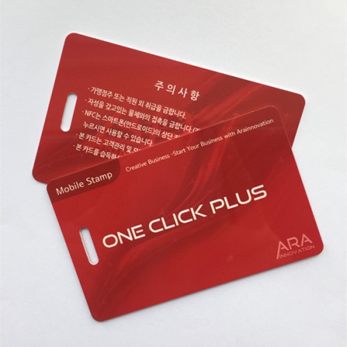 Typ 2 tištěné Ntag213 plastové NFC Staff CardTisknutelná karta NFC