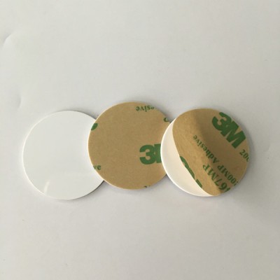 Cercle 30mm Type 2 Ntag213 NFC Disc Tag blanc