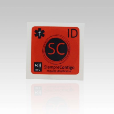 25x25mm tipo Ntag215 2 Tag NFC carta con LogoMorbido NFC Sticker