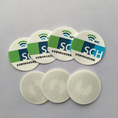Circle 25mm Ntag215 NFC Sticker Printable for All NFC Enabled Smart Phone