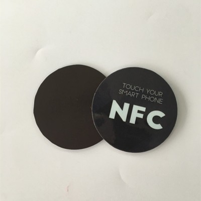 Circle25mm imant de nevera anti-metalls NFC adhesiu
