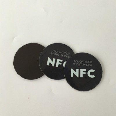 Circle30mm imant de nevera Ntag213 NFC adhesiu