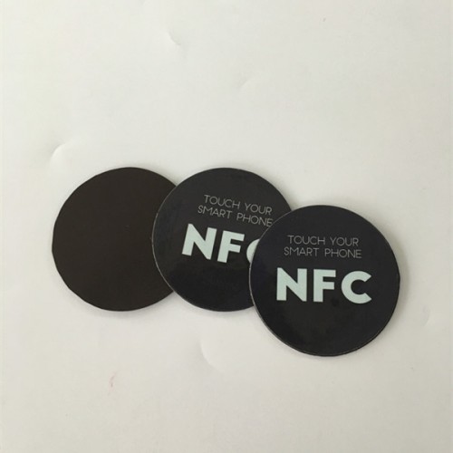 Circle30mm hűtő mágnes Ntag213 NFC matricaFém NFC matricán